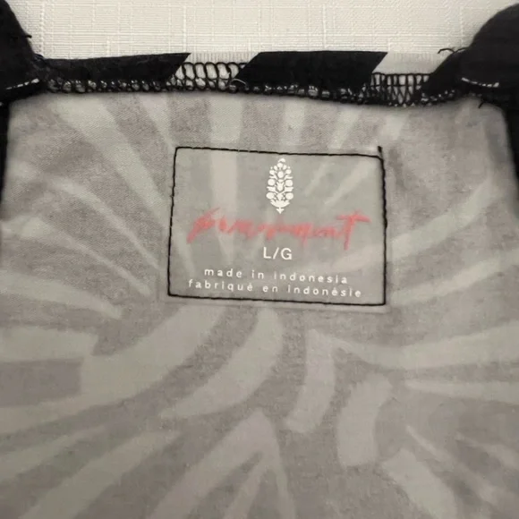 Free People Black and White Zebra Print Romper - Picture 4 of 9